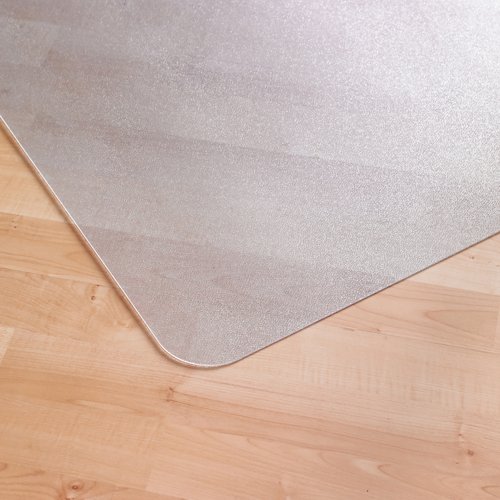 Stucco PVC hard floor clear chair mat 1200 x 900mm