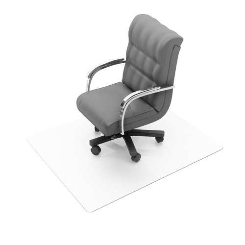 Stucco PVC hard floor clear chair mat 1200 x 900mm