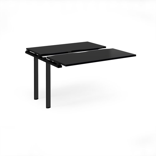 Adapt sliding top add on unit single 1200mm x 1200mm - black frame, black top