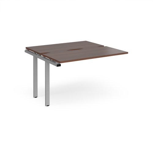 Adapt sliding top add on units 1200mm x 1200mm - silver frame, walnut top