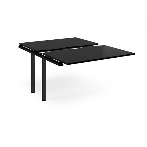 Adapt sliding top add on unit single 1200mm x 1600mm - black frame, black top