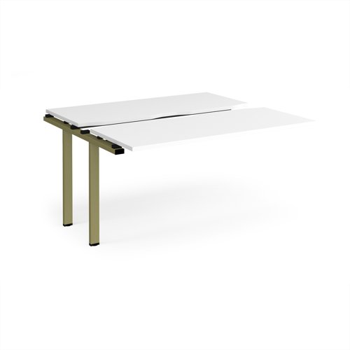 Adapt sliding top add on unit single 1400mm x 1200mm - green frame, white top