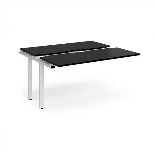 Adapt sliding top add on unit single 1400mm x 1200mm - white frame, black top