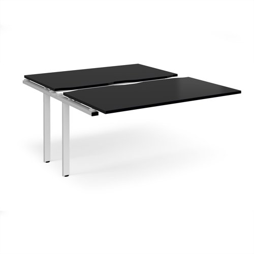 Adapt sliding top add on unit single 1400mm x 1600mm - white frame, black top