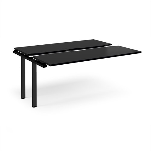 Adapt sliding top add on unit single 1600mm x 1200mm - black frame, black top
