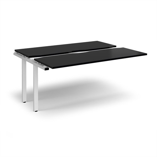 Adapt sliding top add on unit single 1600mm x 1200mm - white frame, black top