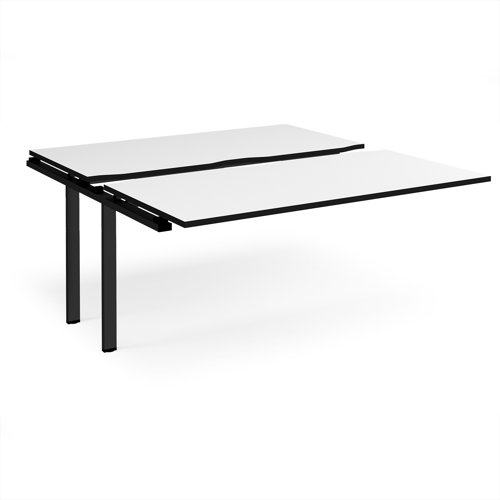 Adapt sliding top add on unit single 1600mm x 1600mm - black frame, white top, black edge