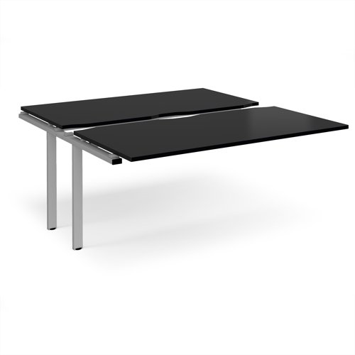 Adapt sliding top add on unit single 1600mm x 1600mm - silver frame, black top