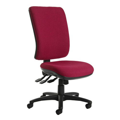 Senza XL fabric back operator chair with no arms - made to order