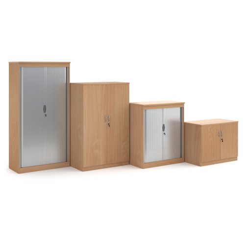 Systems double door cupboard 2000mm high - beech