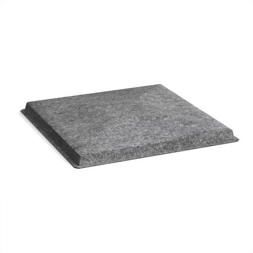 Acoustic Felt Fabric Ceiling Grid System Tiles 10 Pack Charcoal