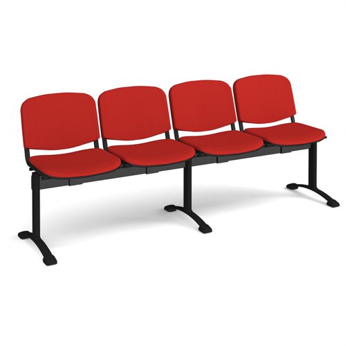 Taurus fully upholstered seating - bench 4 wide with 4 seats
