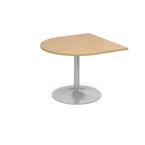 Trumpet base radial extension table 1000mm x 1000mm - oak
