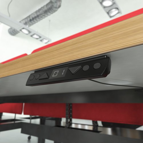 With the touch of a button, the Elev8 digital control box allows users to raise or lower their desks to saved, personal preferences depending on the style of work being undertaken. The digital control box can be retro-fitted to Elev8 Touch single and back to back desks to support fluid, natural movement and versatility throughout the working day.