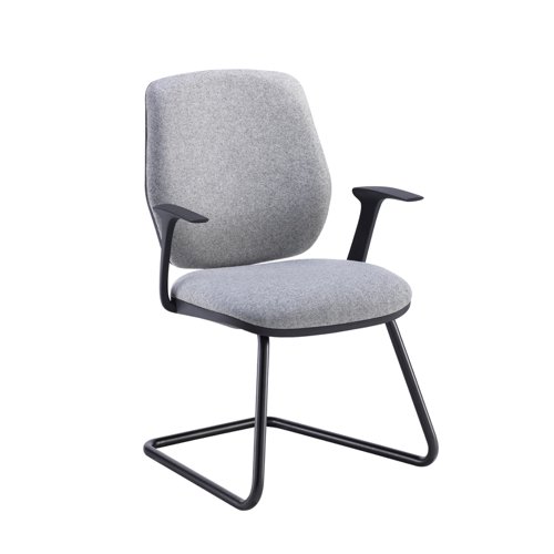 Tegan fabric cantilever frame visitors chair - made to order
