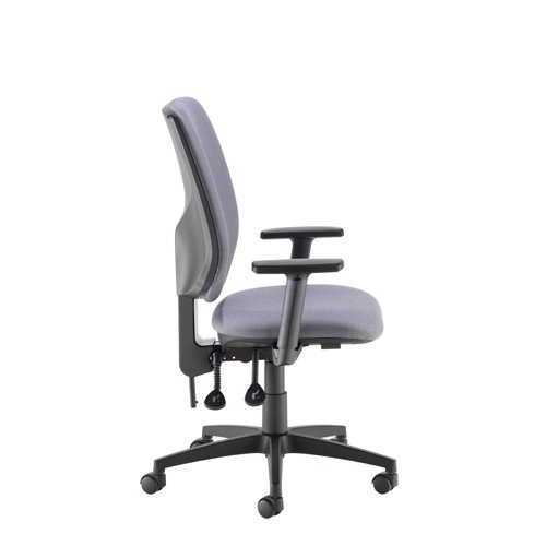Tegan fabric PCB operator chair with 2D arms - made to order