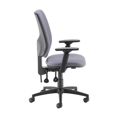 Tegan fabric PCB operator chair with 3D arms - made to order