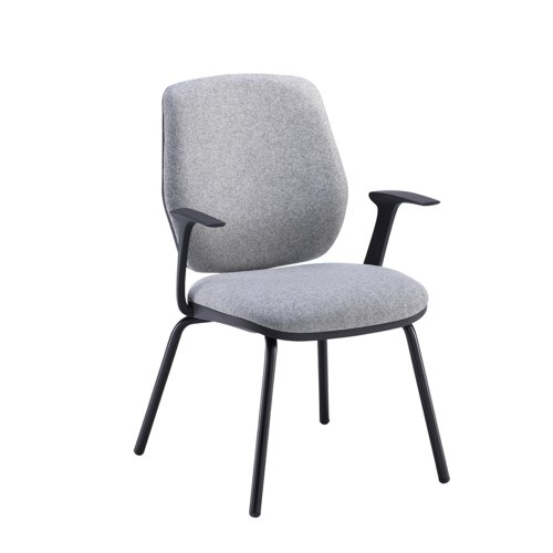 Tegan fabric 4 leg frame meeting chair - made to order