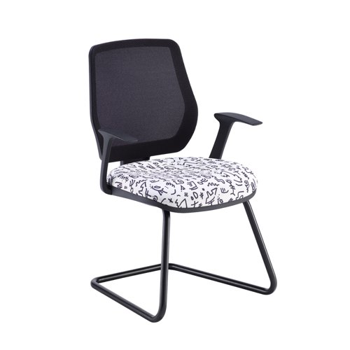 Tegan mesh back cantilever frame visitors chair - made to order