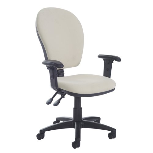 Altino High fabric back PCB operator chair with adjustable arms - made to order