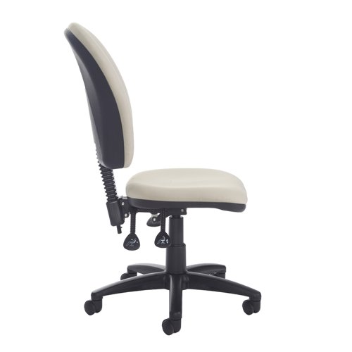 Altino High fabric back asynchro operator chair with no arms - made to order