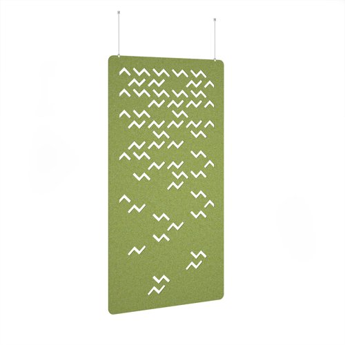 Twist Hanging Panel 1200w - Fruit Green eco-friendly office product