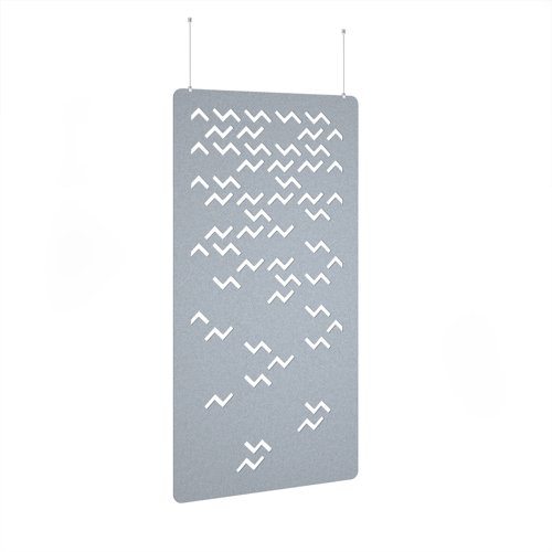Twist Hanging Panel 1200w - Light Grey eco-friendly office product