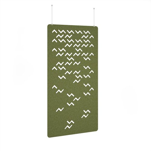 Twist Hanging Panel 1200w - Reed Green