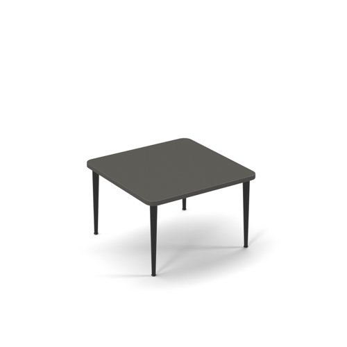 Trinity square coffee table 700 x 700mm - onyx grey top