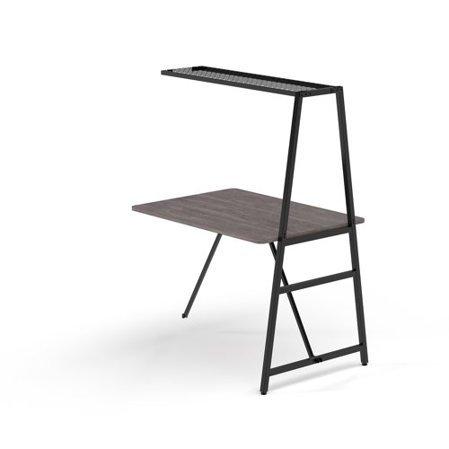 Trellis modular worktable 1400 wide add on unit in grey oak