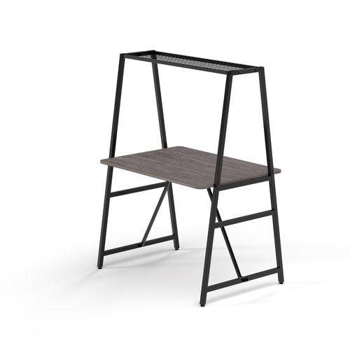 Trellis modular worktable 1400 wide starter unit in grey oak