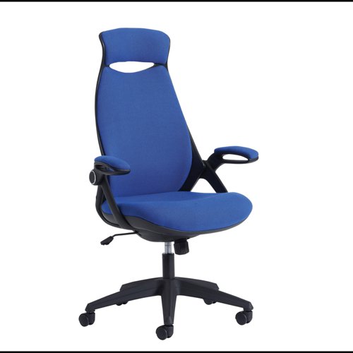 Tuscan High Back Chair - Blue Fabric (TUS300T1-B)