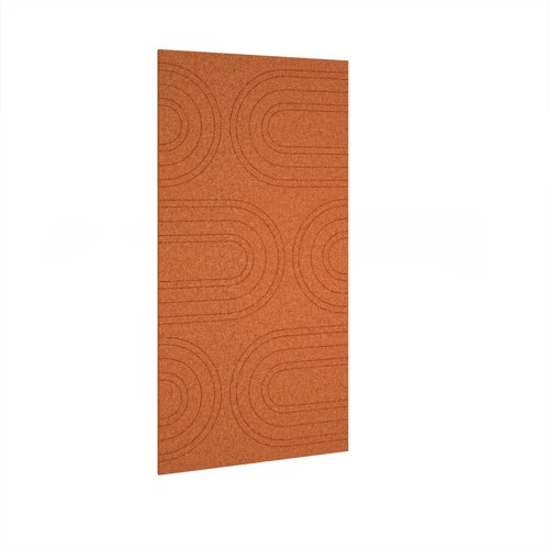 Track Wall Panel 1200w - Tangerine eco-friendly office product