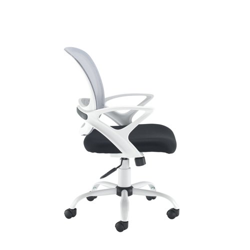 Tyler mesh back operator chair with white frame Office Chairs TYL-300T1