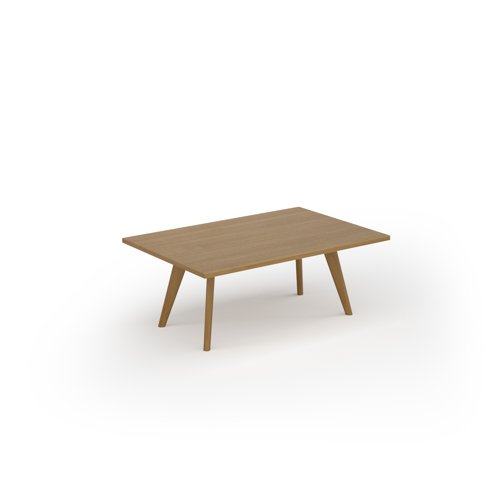 Unity coffee table 1200w x 800d with 4x solid oak legs, top in oak