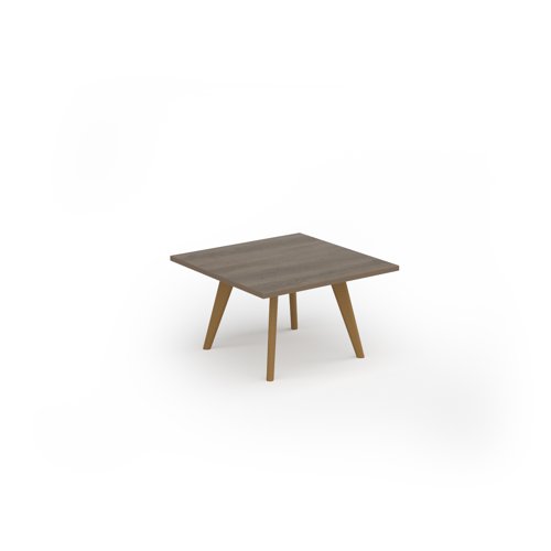 Unity coffee table 800w x 800d with 4x solid oak legs, top in nebraska oak