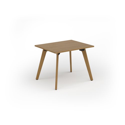 Unity dining table 1000w x 800d with 4x solid oak legs, top in oak