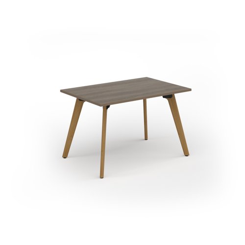 Unity dining table 1200w x 800d with 4x solid oak legs, top in nebraska oak