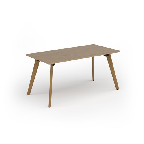 Unity dining table 1600w x 800d with 4x solid oak legs, top in kendal oak