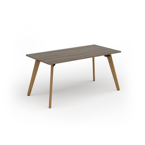 Unity dining table 1600w x 800d with 4x solid oak legs, top in nebraska oak