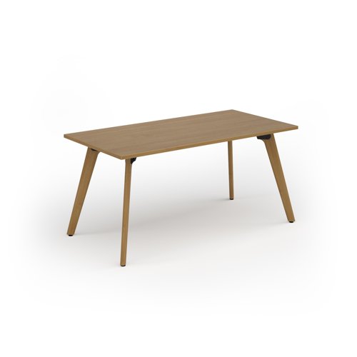 Unity dining table 1600w x 800d with 4x solid oak legs, top in oak