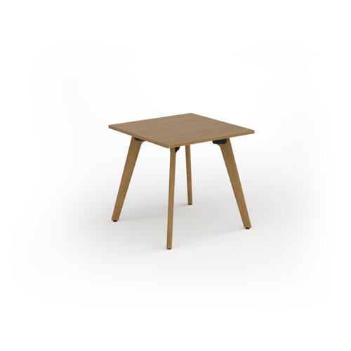 Unity dining table 800w x 800d with 4x solid oak legs, top in oak