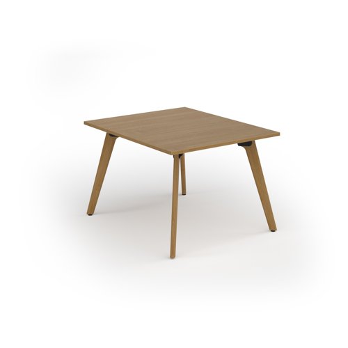 Unity worktable 1000w x 1200d with 4x solid oak legs, top in oak