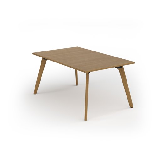 Unity worktable 1000w x 1600d with 4x solid oak legs, top in oak