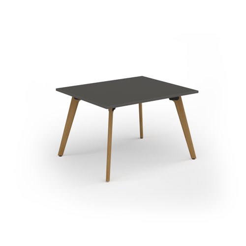 Unity worktable 1200w x 1000d with 4x solid oak legs ,top in onyx grey