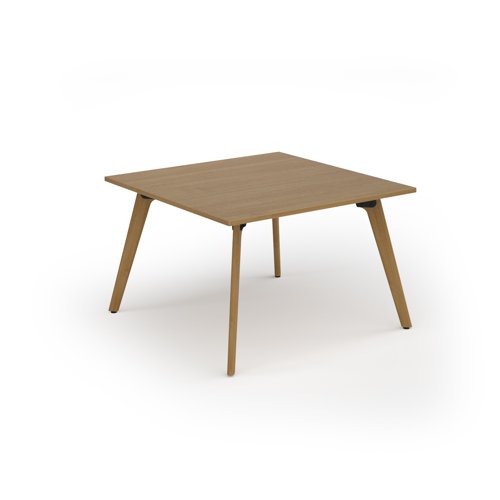 Unity worktable 1200w x 1200d with 4x solid oak legs, top in oak