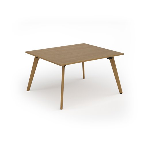 Unity worktable 1400w x 1200d with 4x solid oak legs, top in oak