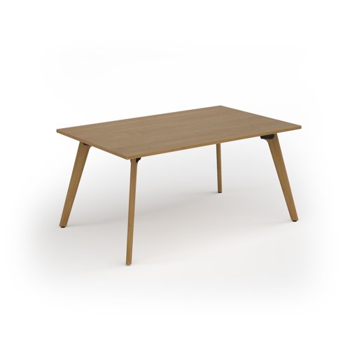 Unity worktable 1600w x 1000d with 4x solid oak legs, top in oak
