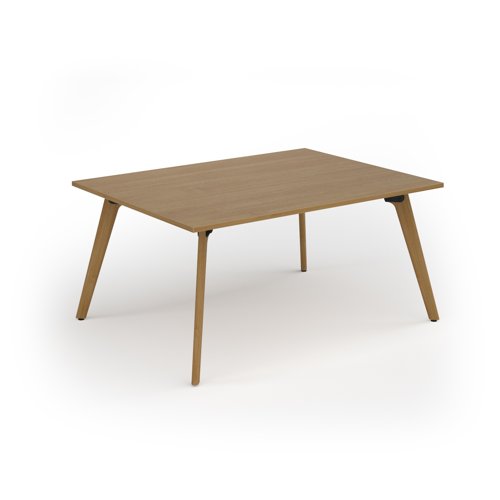Unity worktable 1600w x 1200d with 4x solid oak legs, top in oak