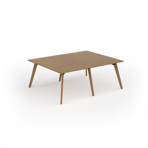 Unity worktable 2000w x 1600d with 4x solid oak legs, top in oak